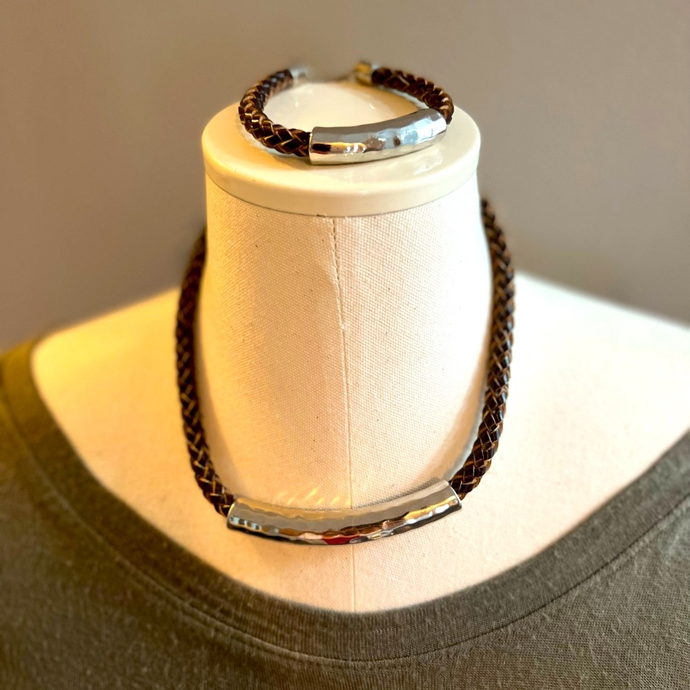 “Organic” necklace and bracelet